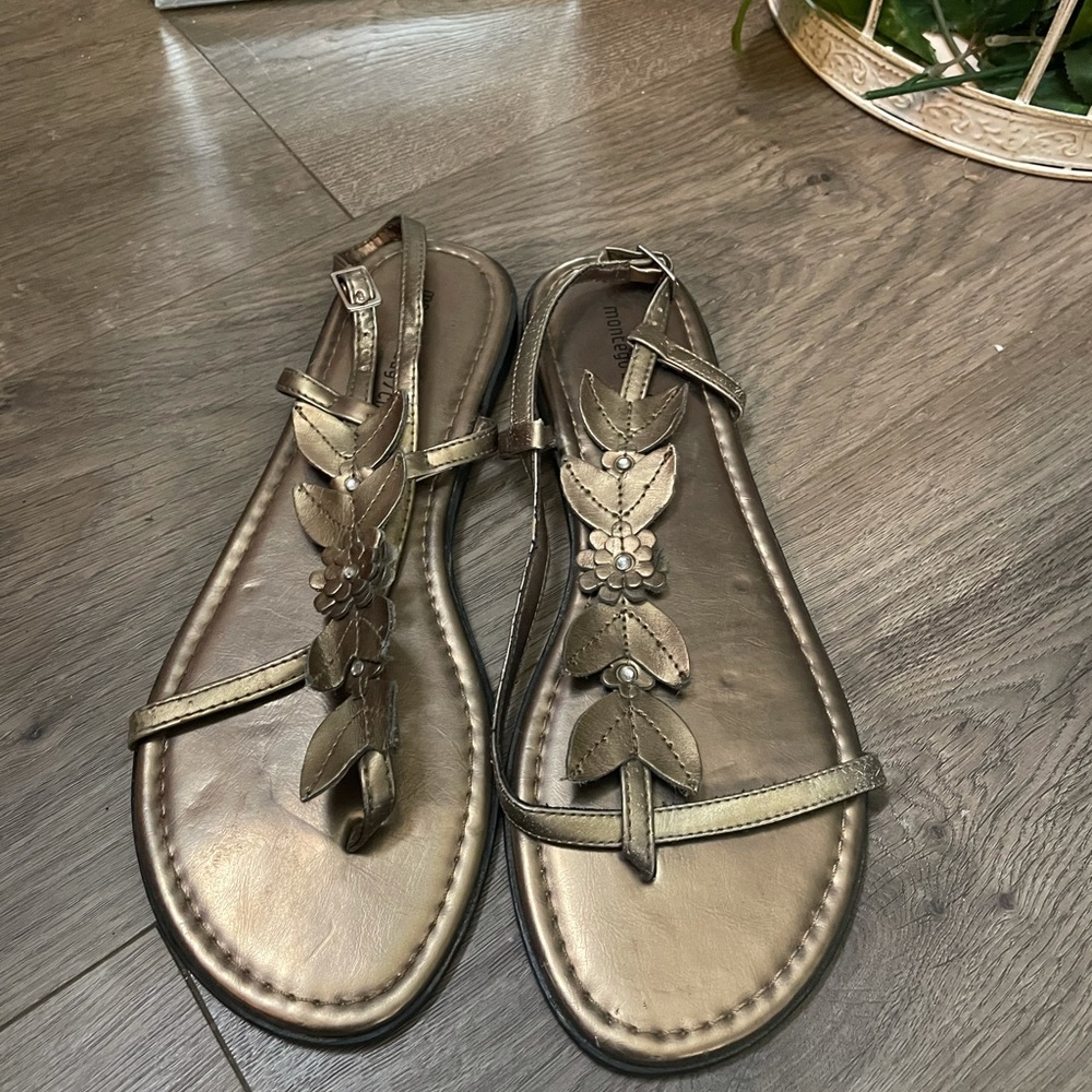 Bronze sandals